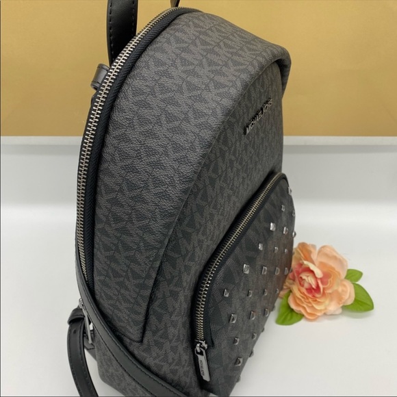 MICHAEL KORS ERIN MEDIUM BACKPACK BLACK - Picture 10 of 16